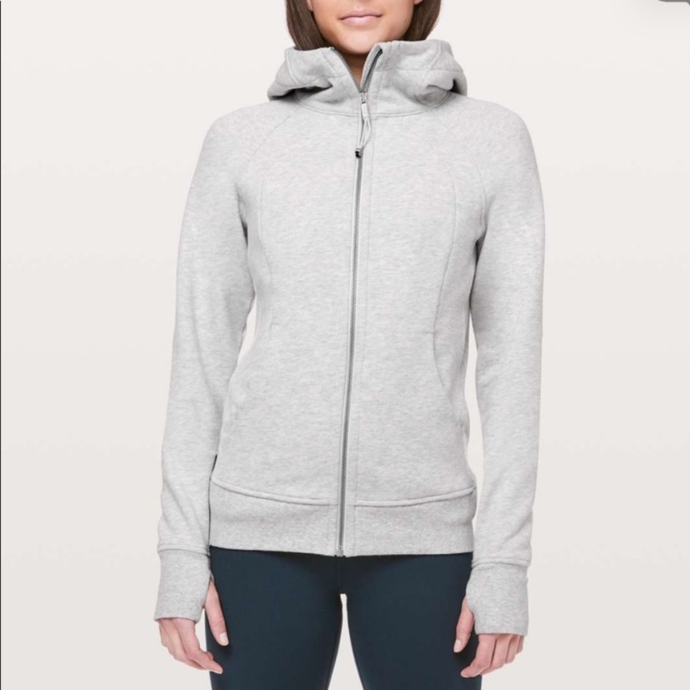 Lululemon light grey zip up